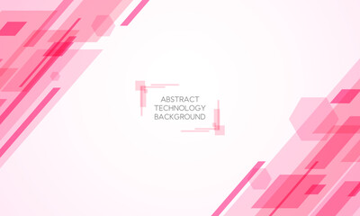 Abstract technology background_pink