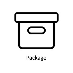 Package Vector   outline Icons. Simple stock illustration stock