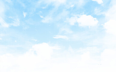 Beautiful blue sky with white fluffy clouds. Beautiful blue sky and clouds in the summer day