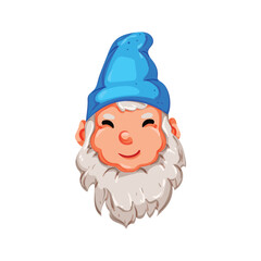 Obraz premium dwarf garden gnome cartoon vector illustration