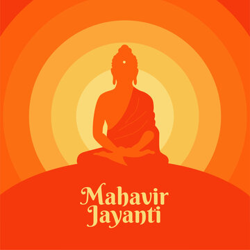 mahavir jayanti poster template indian festival