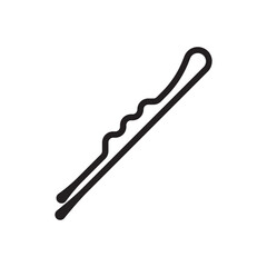Hair pin symbol icon,logo illustration design template
