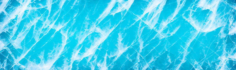 Illustration of icy hockey rink surface, with scratch marks and textured glass. Blue and white abstract background, perfect for winter sports. Vector