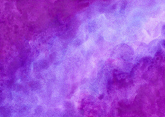 hand drawn abstract purple watercolor background