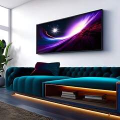 WoodoArtDesign topasfarbene Couch mit Sternenbild