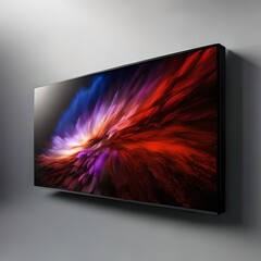 Farbexplosion auf einem Fernseher