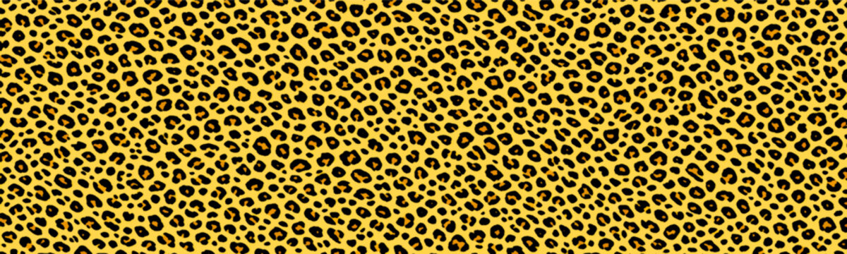 Mimetic animal print background with cheetah, leopard, tiger, and panther patterns. Wild and exotic fashion and textile design. Vector