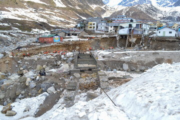 Under construction bridge that collapsed in kedarnath disaster. There is a reconstruction plan for...