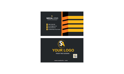 Gold business card design-01