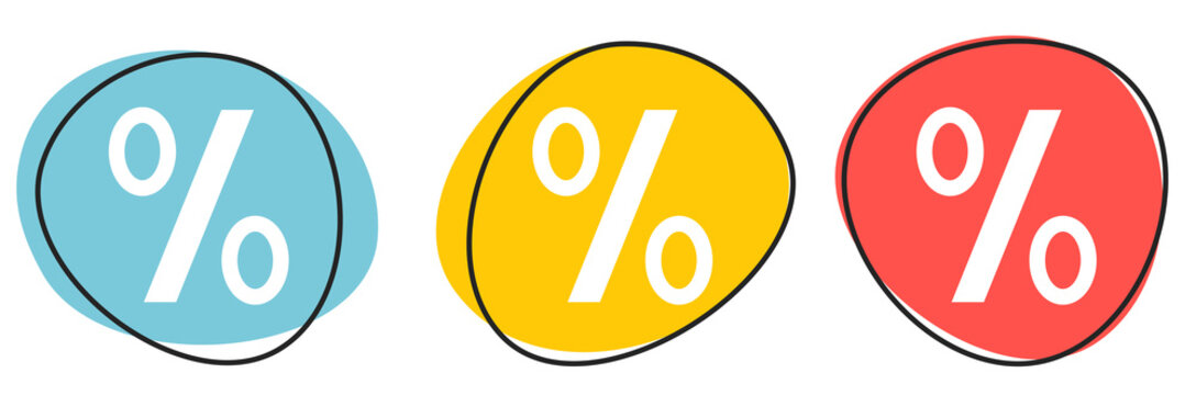 Button Banner f&uuml;r Website oder Business: Prozente oder Zinsen
