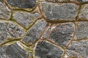 a wall of stones. textured wall background.