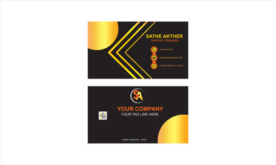Business card . gold business card design-01
