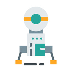space lander flat icon © LUTFIX