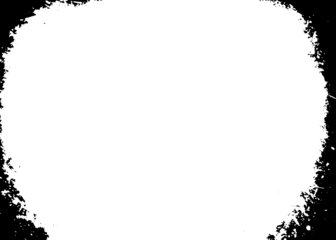 Grunge border texture background. Abstract frame overlay. PNG graphic illustration with transparent background.