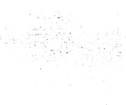 Grunge dots and points texture background. Abstract grainy overlay. PNG graphic illustration with transparent background.