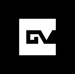 CV company name initial letters icon.