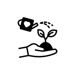 Sapling Donation icon in vector. Illustration
