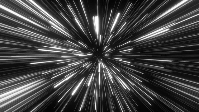 sci-fi cyberpunk white line zoom looping motion background