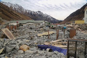  Demolished buildings for Kedarnath reconstruction in Uttarakhand. Government made a reconstruction...