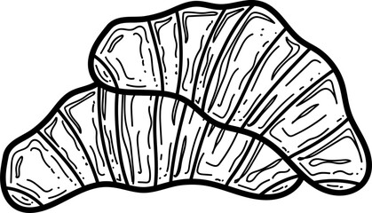 Croissants Food Illustration