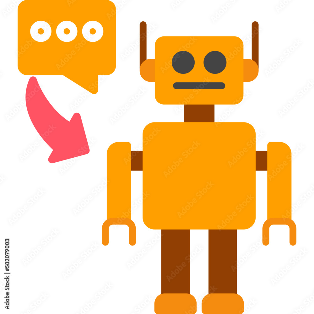 Canvas Prints Robot Icon