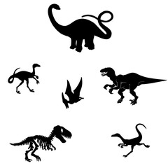 ancient dinosaur silhouette 6