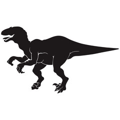 Fototapeta na wymiar ancient dinosaur silhouette