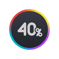 40% - Pictogram (icon) 