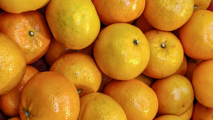 Group of oranges for sell in market
