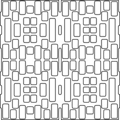 Stylish texture with figures from lines.Abstract geometric black and white pattern for web page, textures, card, poster, fabric, textile. Monochrome graphic repeating design. 