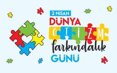 Fototapeta premium April 2 world autism awareness day