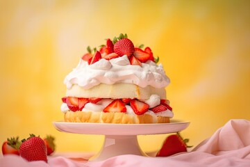 Summery Strawberry Shortcake, created with Generative AI technology