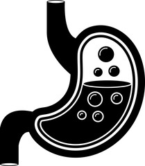Simple Human Stomach Medical Icon