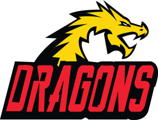 dragon logo vector