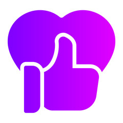 Obraz premium feedback gradient icon