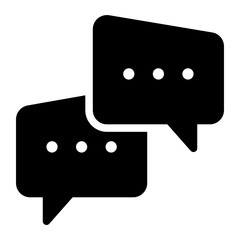 communication glyph icon