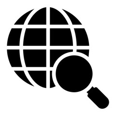 merket research glyph icon