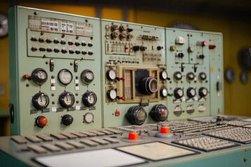 Interior of nuclear power plant look like, Generative AI