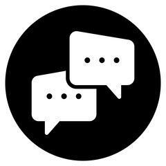 communication glyph icon