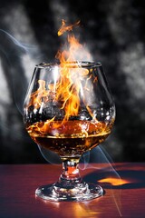 glass of cognac