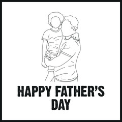 happy father's day greeting card and typography letter t-shirt