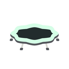 trampoline jumping kids playground children sport isometric area
