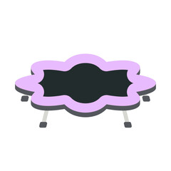 trampoline jumping kids playground children sport isometric area
