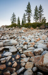 Golden Hour Coastal View at Lake Tahoe