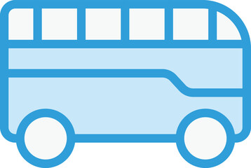 Naklejka premium Bus Vector Icon Design Illustration