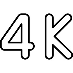 4K Icon