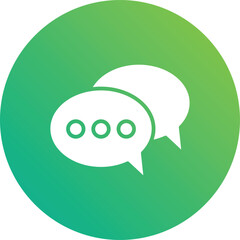 Chat Vector Icon Design Illustration