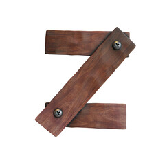 Wooden Planks 3D Lettering or Alphabet