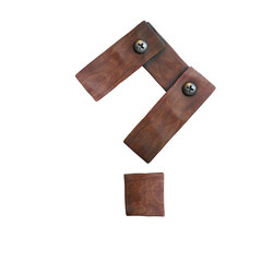 Wooden Planks 3D Lettering or Alphabet