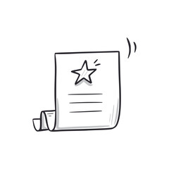 Bonus reward program doodle icon. Bonus voucher hand drawn sketch style icon. Loyalty program, gift point doodle drawn concept. Vector illustration.